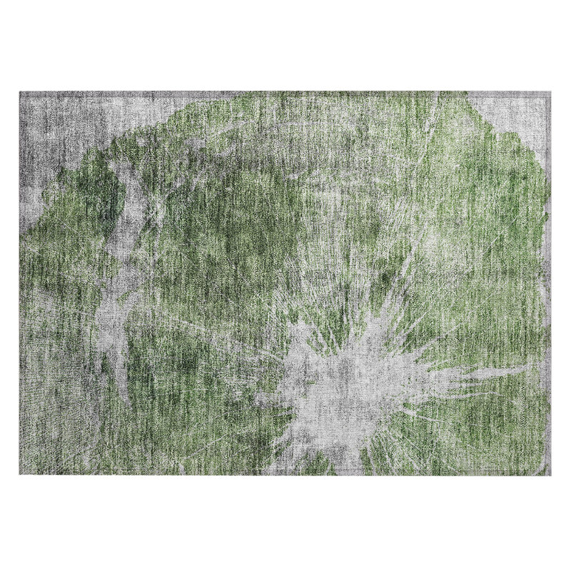 Ravetsky Washable Abstract Indoor / Outdoor Rug, Rectangle 1'8" x 2'6"