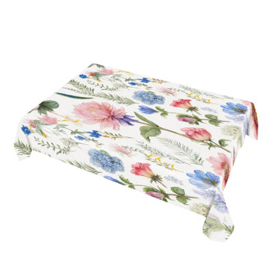 Mixed Wildflower Tablecloth for Dining, 60 x 86 inches, Rectangle