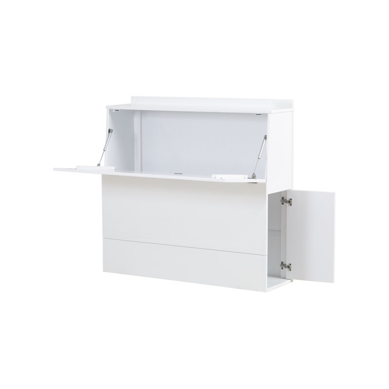 Pharr Storage Headboard, Full/Double, White, Manufactured Wood