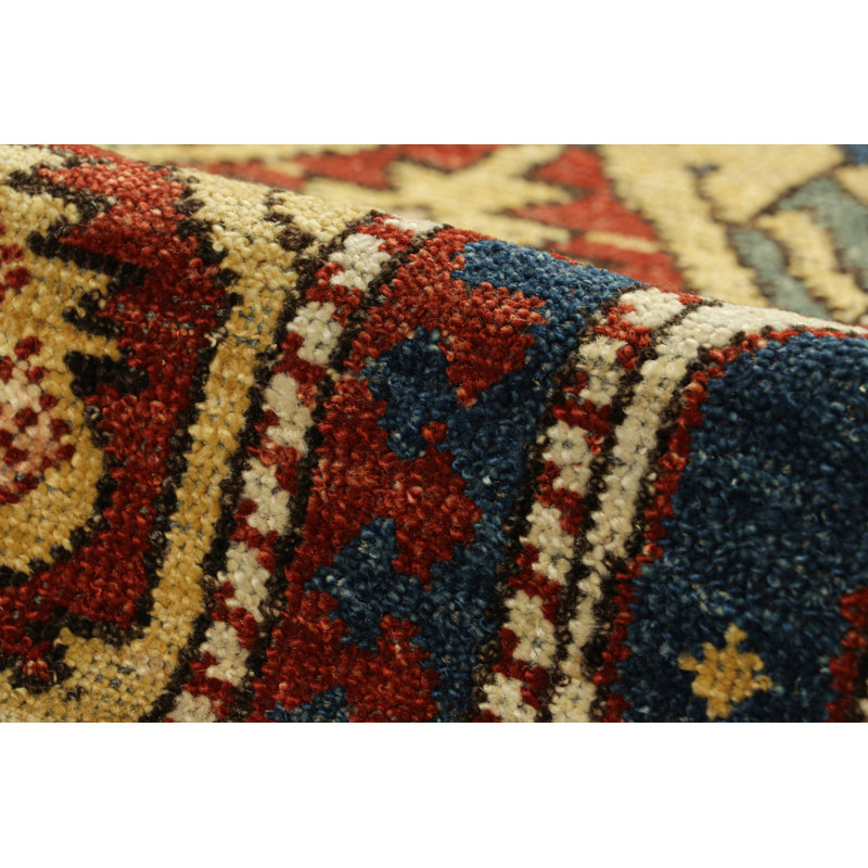 Rug & Kilim’S Caucasian Kuba Style Rug With Geometric Patterns