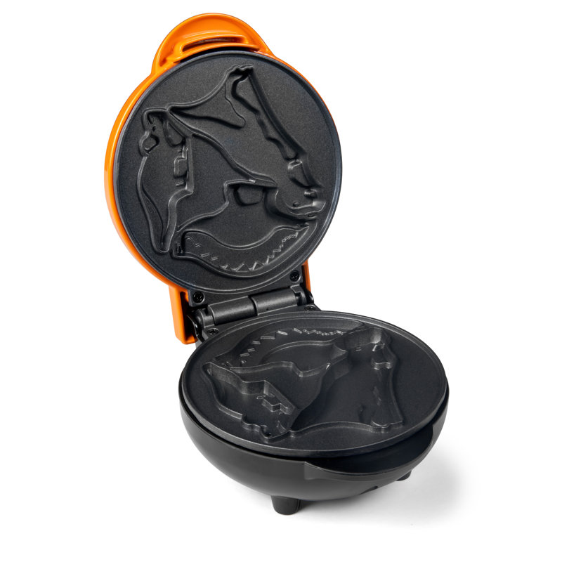 Nostalgia MyMini Princess/Dinosaur/Cars & Trucks Personal Electric Waffle Maker, Orange