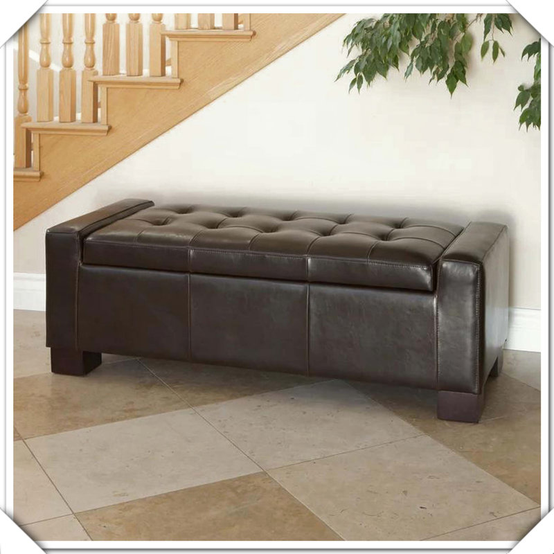 Tufted Storage Ottoman Bench Functional Versatile Practical Stylish Compact Comfortable Multi-Purpose