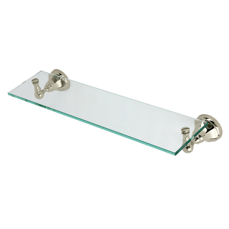 Metropolitan Rectangle Bracket Shelf, Polished Nickel