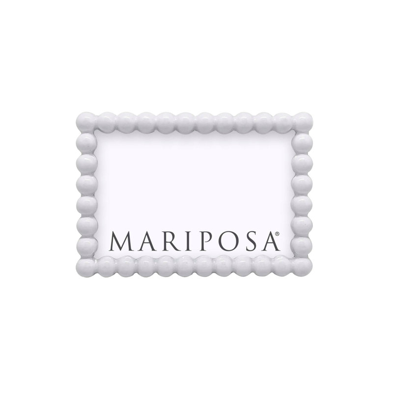 Rectangle Picture Frame, White, 4" W x 6" H