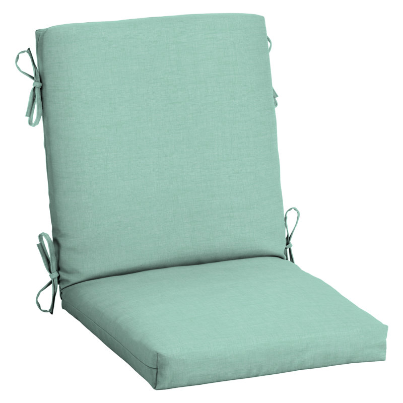 ARDEN Outdoor Lounge Chair 3.5" Cushion, Aqua, 3.5" H x 18" W x 16.5" D