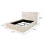Faux fourrure tapissier crème de lit oriental-1200797401
