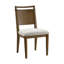 Chaise d'appoint brune, paquet de 2
