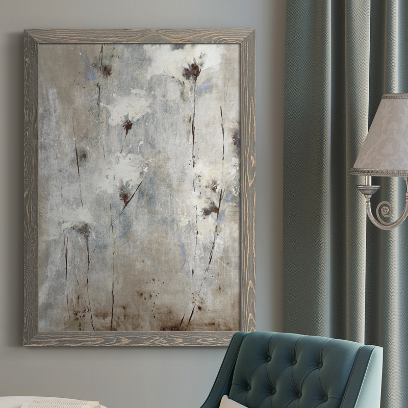 Disean ICI TODAY, GONE TOMORROW, reproduction d'art sur toile encadrée, H 37,5 po x l 27,5 po x P 1 po, gris
