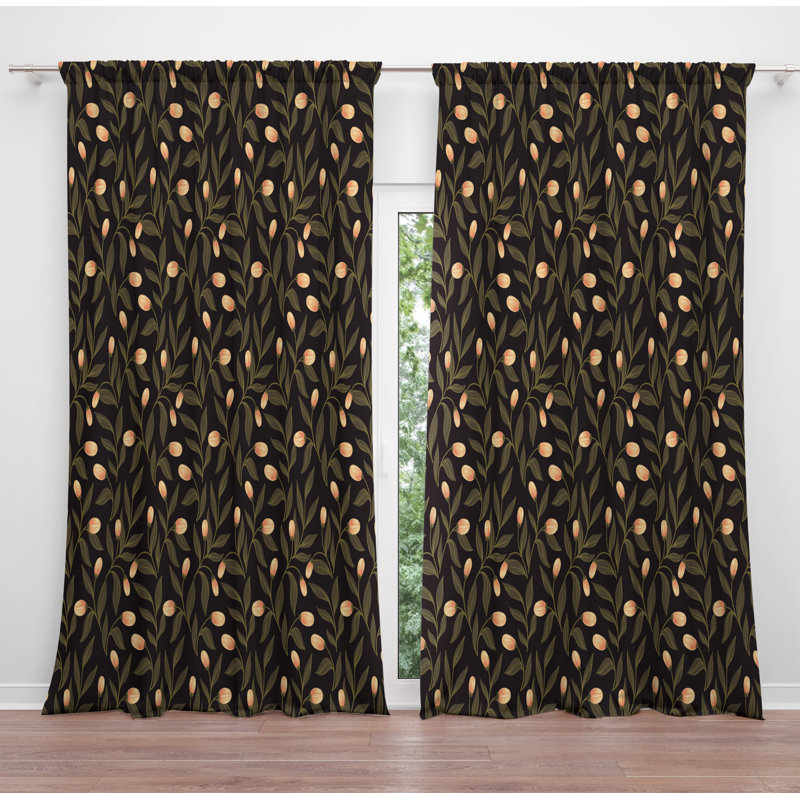 Paire de rideaux obscurcissant en polyester Anniki, L 20 po x L 52 po