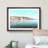 Shoreline of Sitges in Spain in Abstract - Picture Frame Graphic Art Print-55764580-55764581