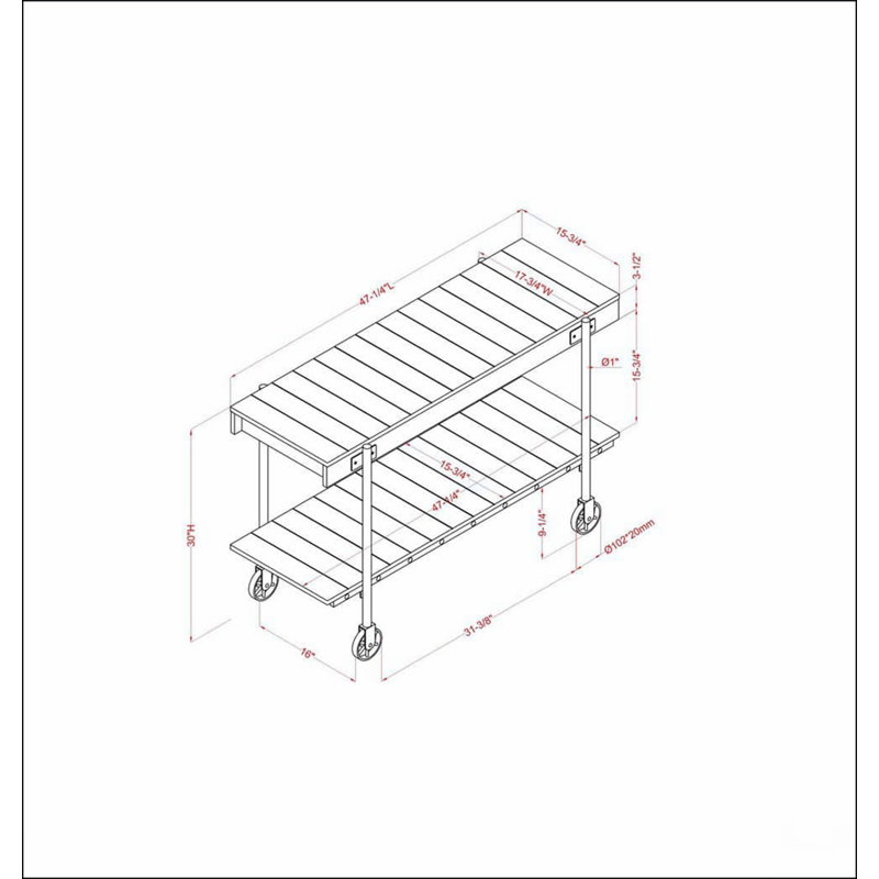 Console de style industriel 1pc