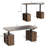 Modern Sit-Stand Desk With LED Light Strip，7-Color LED Lighting,Home Office Desk-1888478856