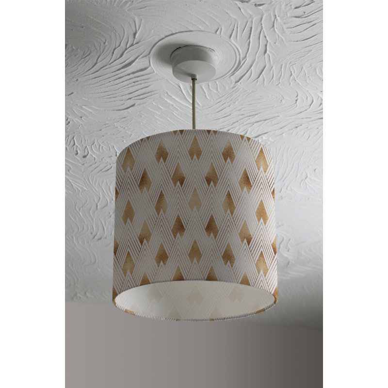 Polyester Drum Lamp Shade ( Clip On ), 25cm H x 40cm W x 40cm D
