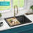 KRAUS Bellucci 28” Granite Workstation Drop In Top Mount Single Bowl Kitchen Sink with Accessories-86781491-86781486