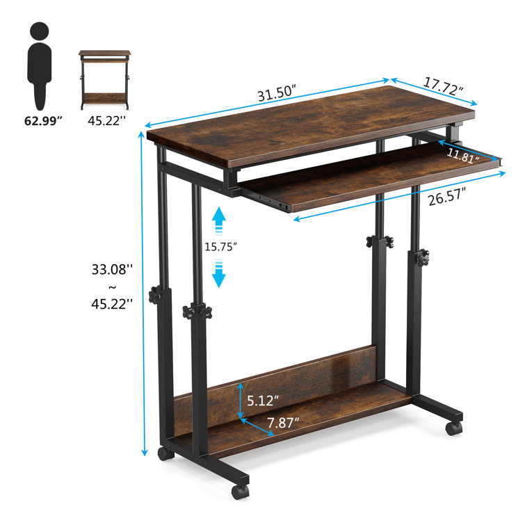 31 Desk Option with Shelves