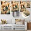 Décoration murale orange et verte Mid Century Momentum III - Modern Midcentury-480520976