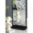 Full Length Standing Mirror With 360-Degree Swivel And Storage Shelves