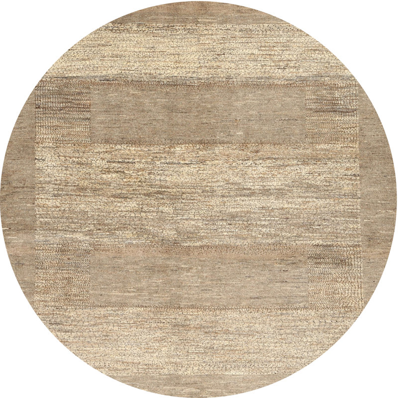 Tapis gris / brun, Rond 3 pi