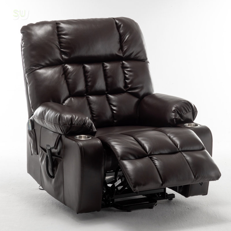 Lift Chair For Big And Tall With High Density Foam, Heat, Massage, And Silent Motor For Comfortable Seating And Easy Standing, Recliner