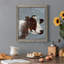 Vache sur métal galvanisé - Peinture sur toile encadrée-489797239-489797238