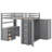 Full Loft Bed With Drawers,Desk And Wardrobe-16928010