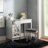 Depuy Contemporary Vanity Set with Mirror and Padded Matching Stool