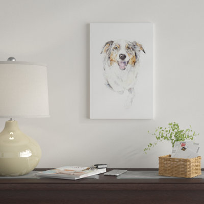 " Smiling Australian Shepherd " by Wandering Laur