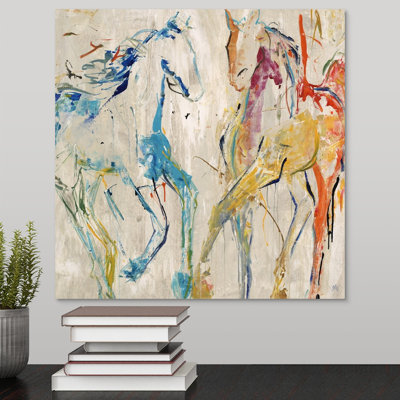 Tolya " Horse Dance " by Jodi Maas Watercolor