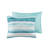 6 Piece Printed Quilt Set with Throw Pillows Aqua Full/Queen