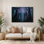 Art mural bleu d'Halloween forêt hantée-572953264