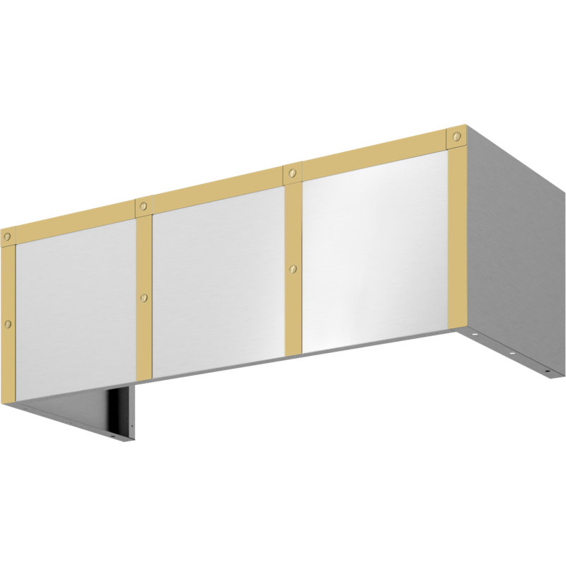 Designer Duct Cover Banding Kit for Forte Hoods, Satin Gold