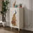 Hand-Painted Peacock Five-Drawer Accent Chest