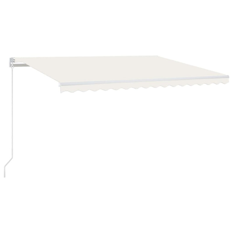 Auvent rétractable en aluminium thermolaqué Vidaxl, polyester, grand