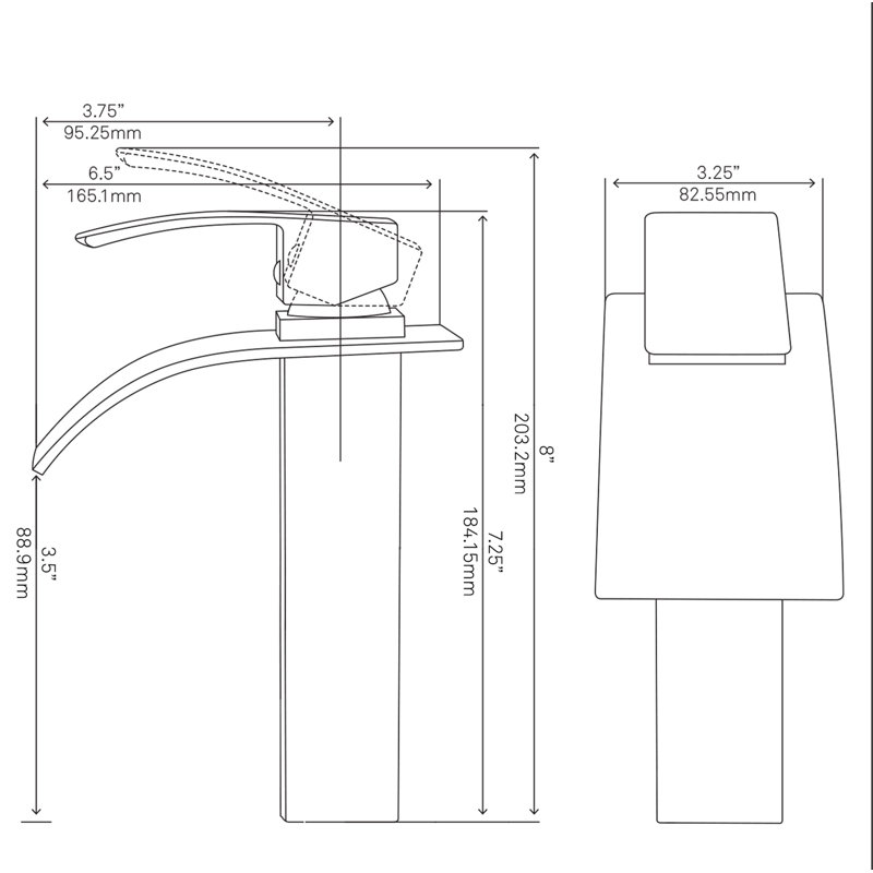 Single-Hole Bathroom Faucet, Chrome