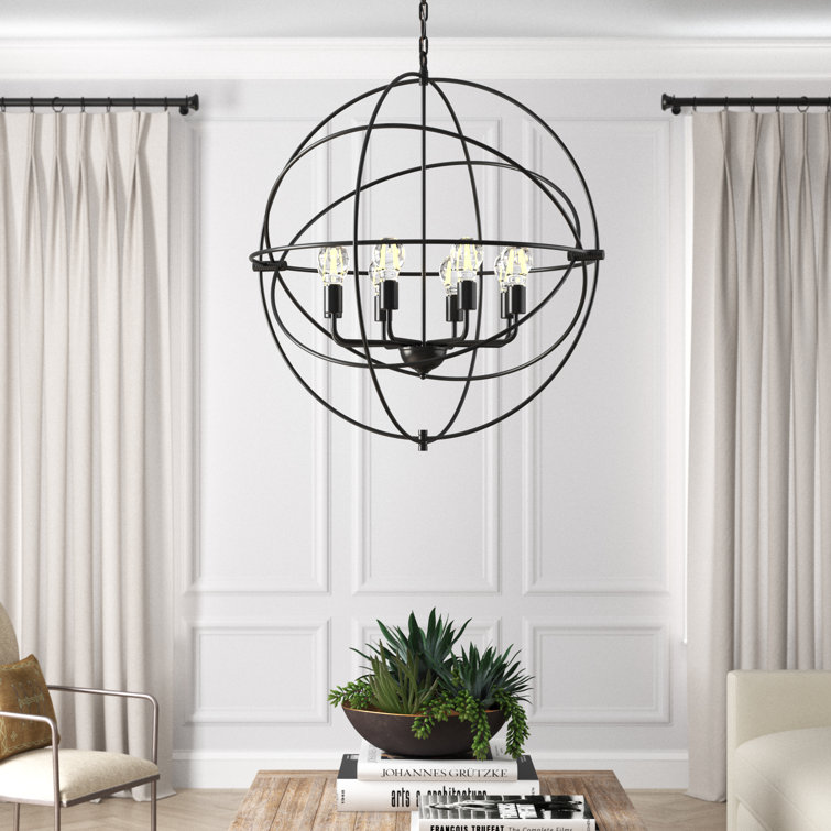 Anamda 8 - Light Dimmable Globe Chandelier