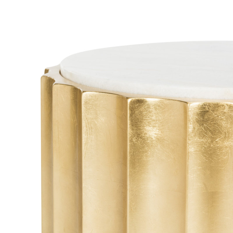 Mycha Marble Top End Table