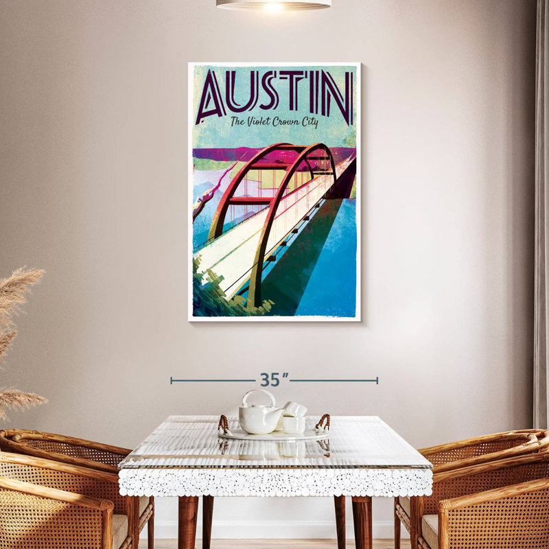 Austin Poster, 45" H x 30" W