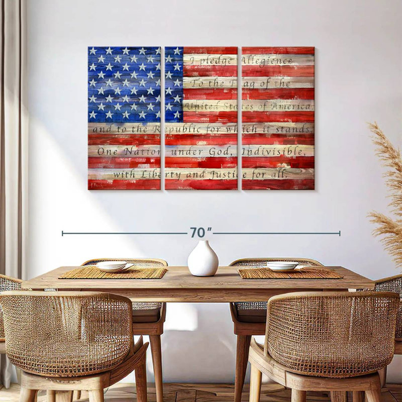 Borges All American Flag - Script, 36" H x 57" W
