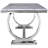 Jahim Rectangular with Stainless Steel Base Dining Table