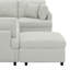 Ensemble de canapé modulaire modulaire en forme de U de 127 po avec repose-pieds mobile, ensemble de canapé modulaire en chenille 6 places avec assise profonde Modern-4533617