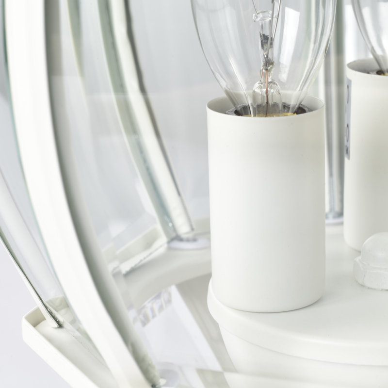 Beveled Lantern Head, White