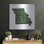  «Missouri 2» par Art Licensing Studio, art mural en métal, 24 po x 24 po