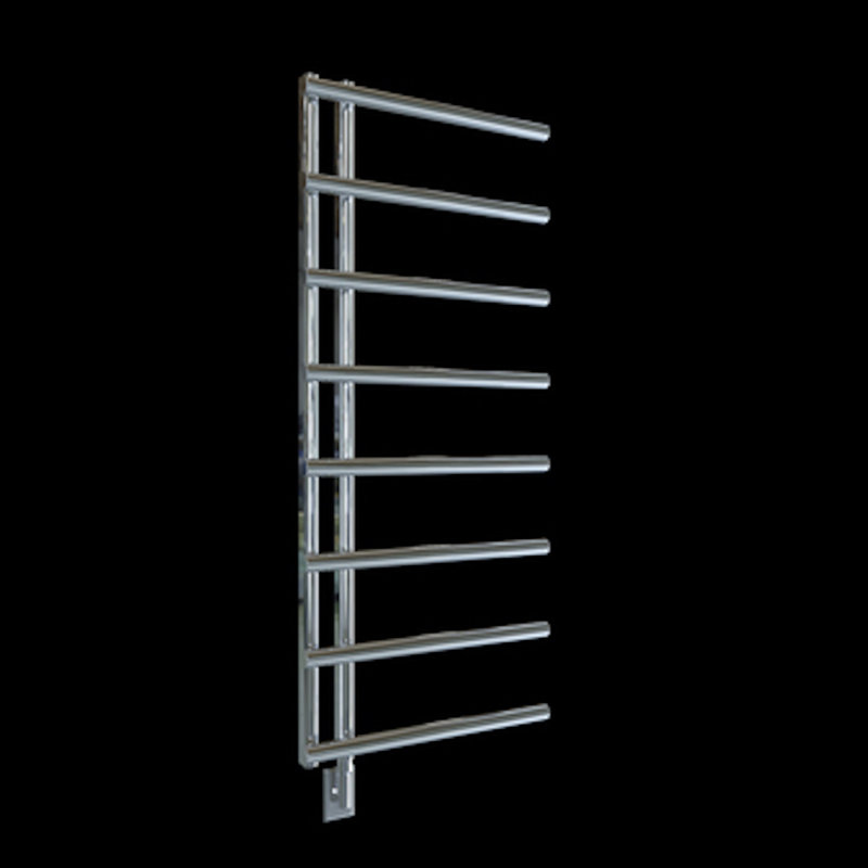 Chrome Wall Mounted 8-Bar Towel Warmer