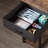 Rectangle Computer Desk with Shelves, Office Desk with Power Outlets & RGB LED Lights-493475231-493475203