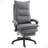 360° Swivel Executive Home Office Chair with Adjustable Height and Footrest and Double Padding