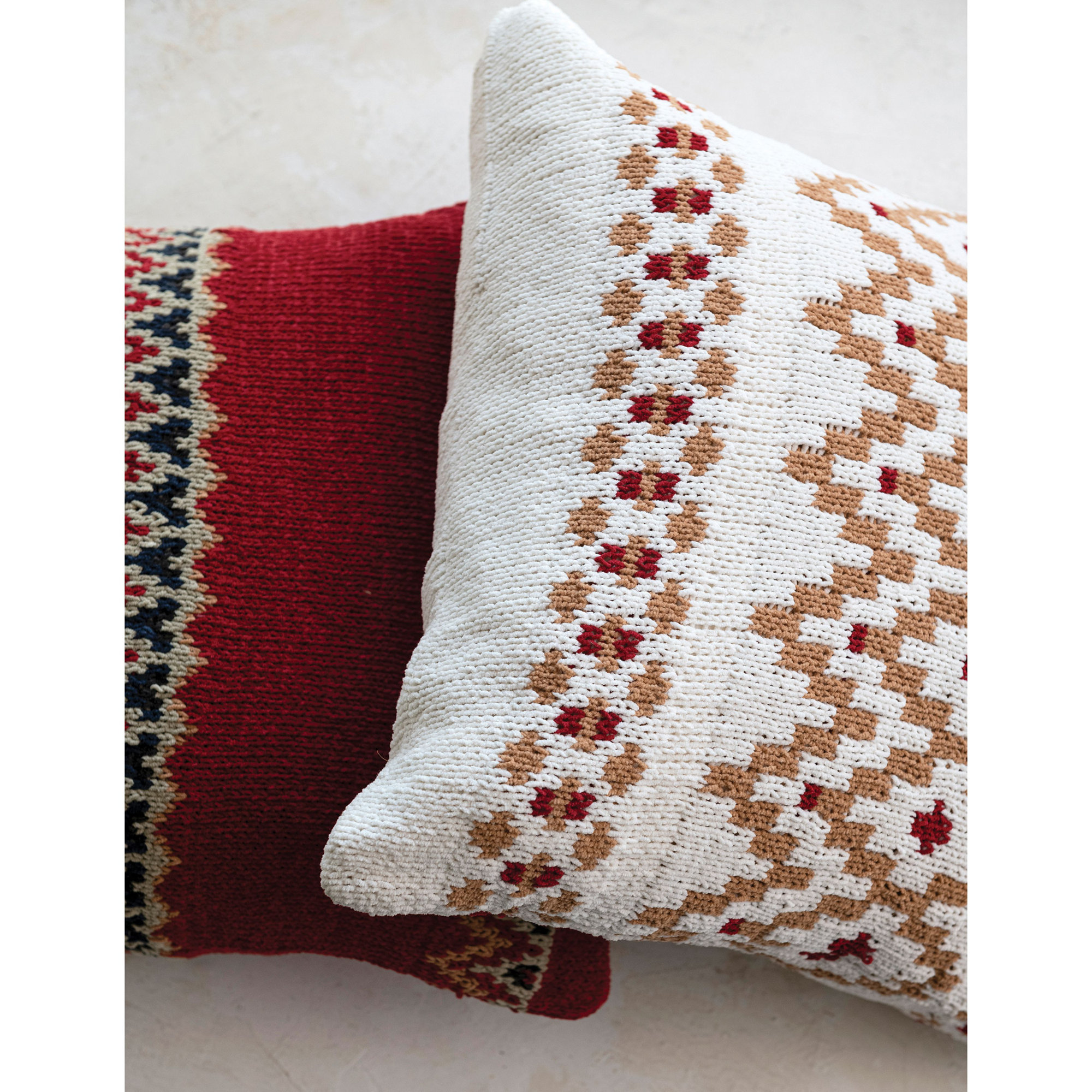 Geometric Cotton Throw Pillow