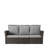 3-seat upholstered Outdoor Sofa with Cushions-129512435