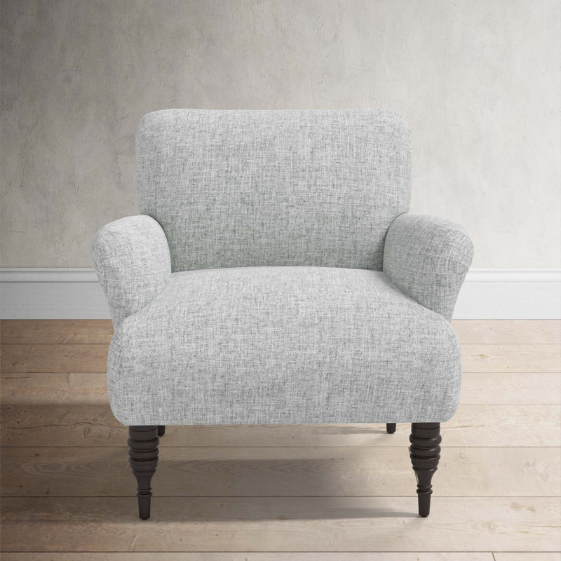 Allura Upholstered Armchair, Zuma Pumice Textured Linen
