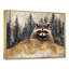 Mignon raton laveur dans la forêt hivernale II - Raton laveur, art mural-2002569850-2002569853
