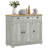 Modern Gray Kitchen Cabinet - Sideboard With 3 Drawers, Adjustable Shelf, And Doors For Space Saving Doors, Shelves Practical Function